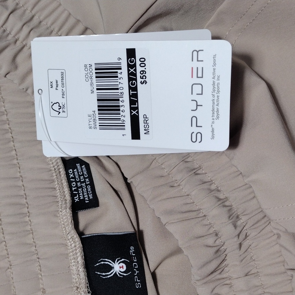 NWT Spyder Mushroom 4" Woven Pull On Trail Women's Shorts Size XL - Picture 5 of 11